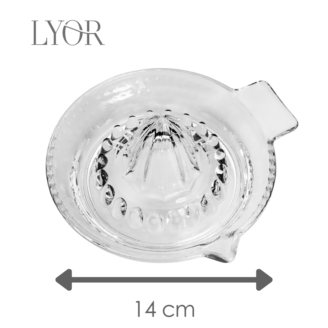 Espremedor de Frutas 14cm x 13,5cm x 7cm Cristal - Lyor