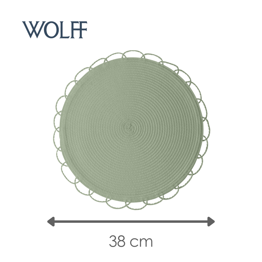 Jogo Americano de Plástico Verde 38cm - Wolff