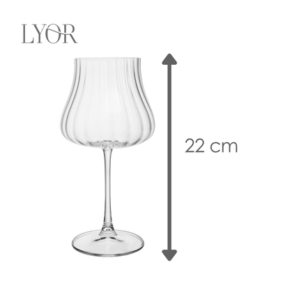 Taça de Vinho Iduna Optic 580ml Cristal Ecológico Bohemia - Lyor