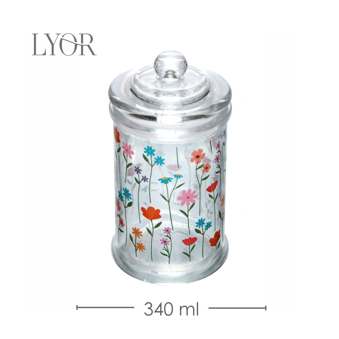 Pote Estação das Flores 340ml Vidro - Lyor