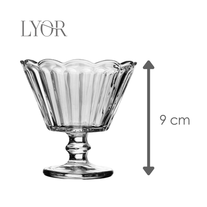 Taça de Sobremesa Flor 150ml Cristal Ecológico - Lyor