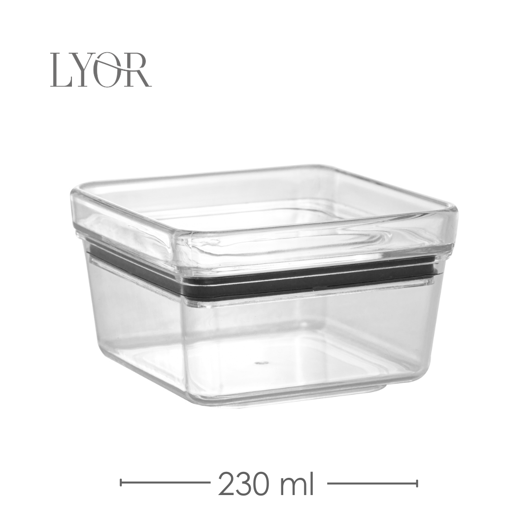 Pote Hermético de Poliestireno Empilhável My Box 230ml - Lyor