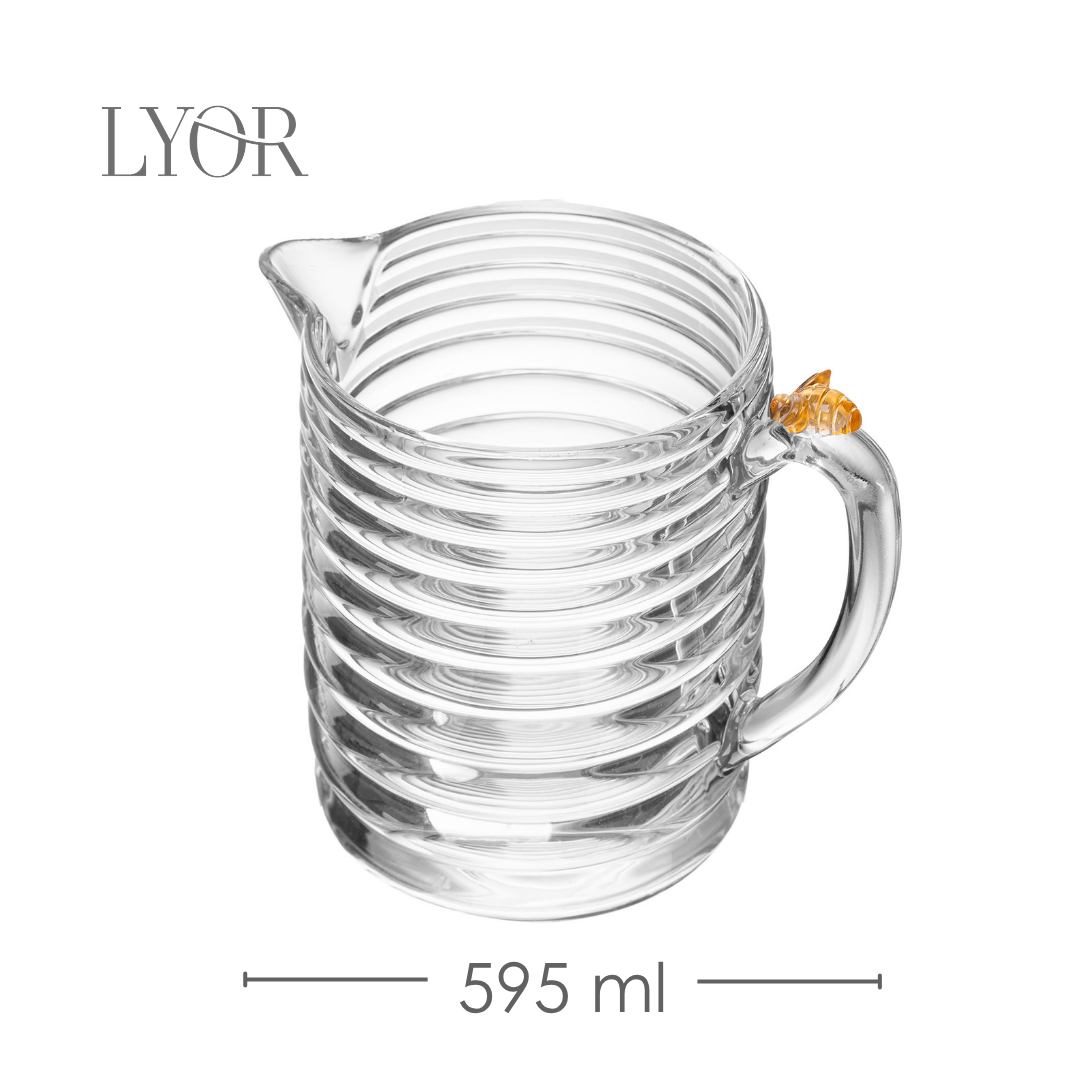 Leiteira Little Bee 595ml Cristal - Lyor