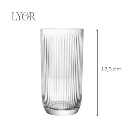 Copo Alto Canelle 233ml Vidro - Lyor