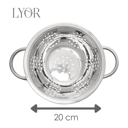 Escorredor de Massas de Aço Inox Prime 20cm - Lyor
