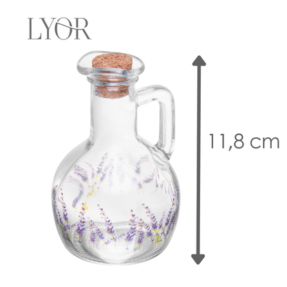 Garrafa para Azeite com Tampa de Cortiça Provence 185ml Vidro - Lyor
