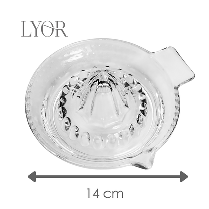 Espremedor de Frutas 14cm x 13,5cm x 7cm Cristal - Lyor