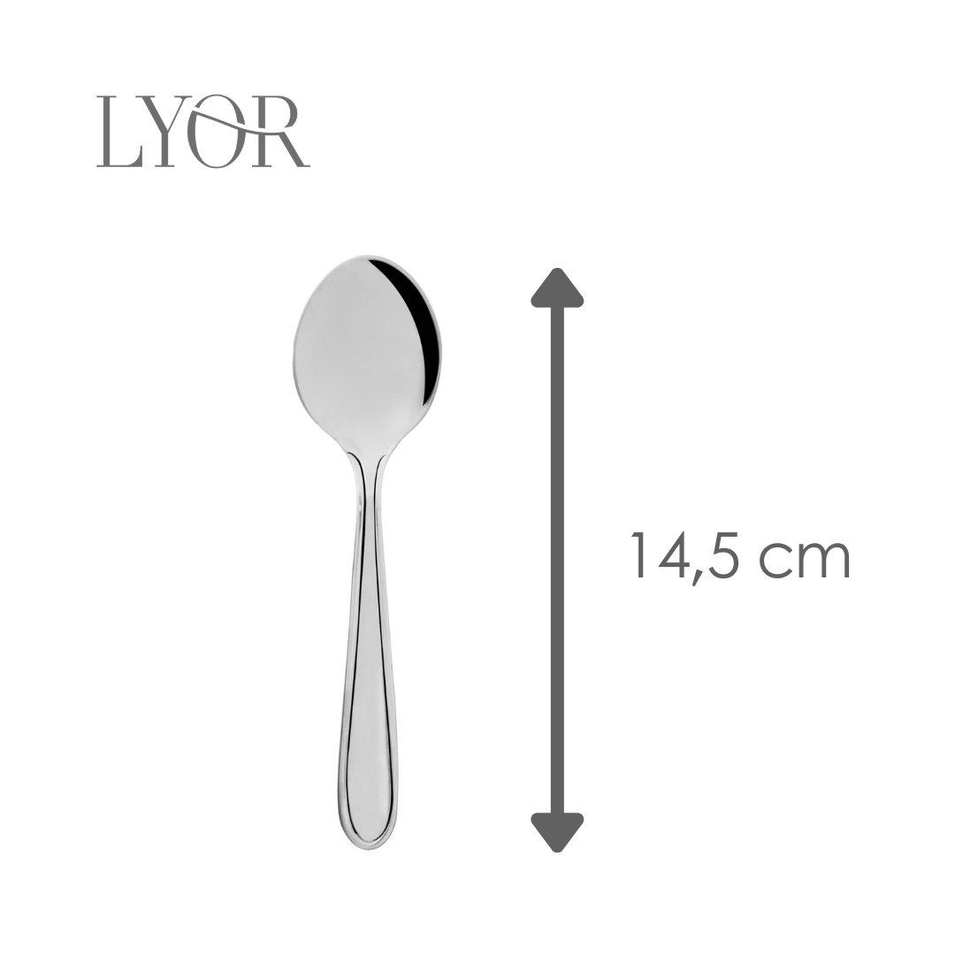 Conjunto 6 Colheres de Sobremesa Gastro Aço Inox - Lyor