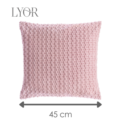 Capa para Almofada Abraço 45cm x 45cm Rosa Poliéster - Lyor
