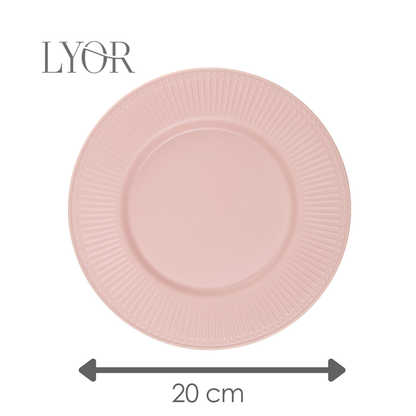 Prato para Sobremesa Aveline 20cm Bege Melamina - Lyor