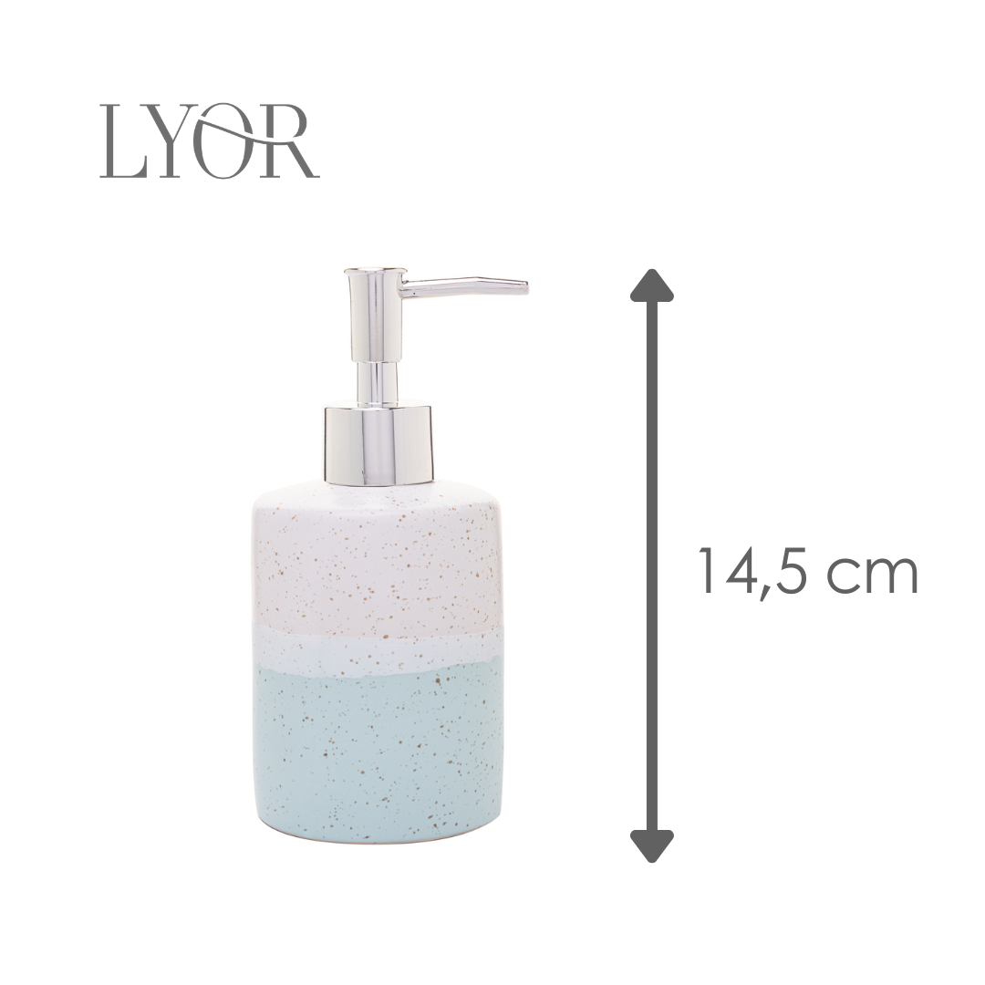 Conjunto 2 Peças para Banheiro de Cerâmica Degradê Verde - Lyor