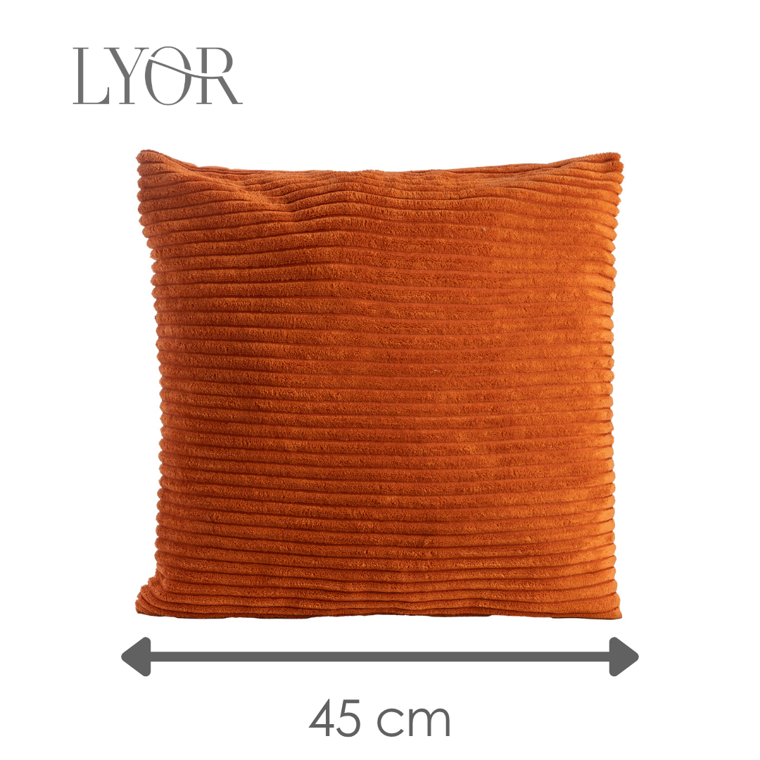 Capa para Almofada Alegria 45cm x 45cm Terracota Poliéster - Lyor