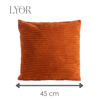 Capa para Almofada Alegria 45cm x 45cm Terracota Poliéster - Lyor
