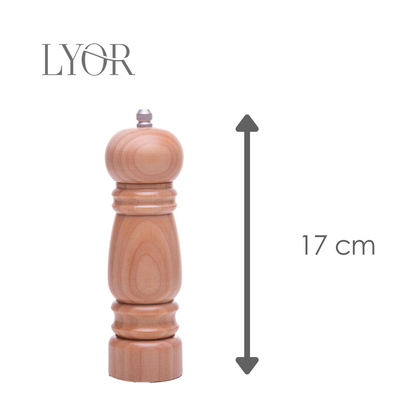 Moedor para Sal e Pimenta Nature 5cm x 5cm x 17cm Bambu - Lyor