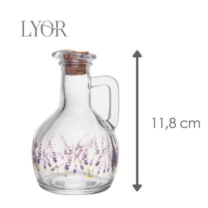 Garrafa para Azeite com Tampa de Cortiça Provence 185ml Vidro - Lyor