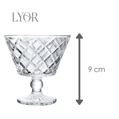 Taça de Sorvete Diamante 160ml Cristal Ecológico - Lyor
