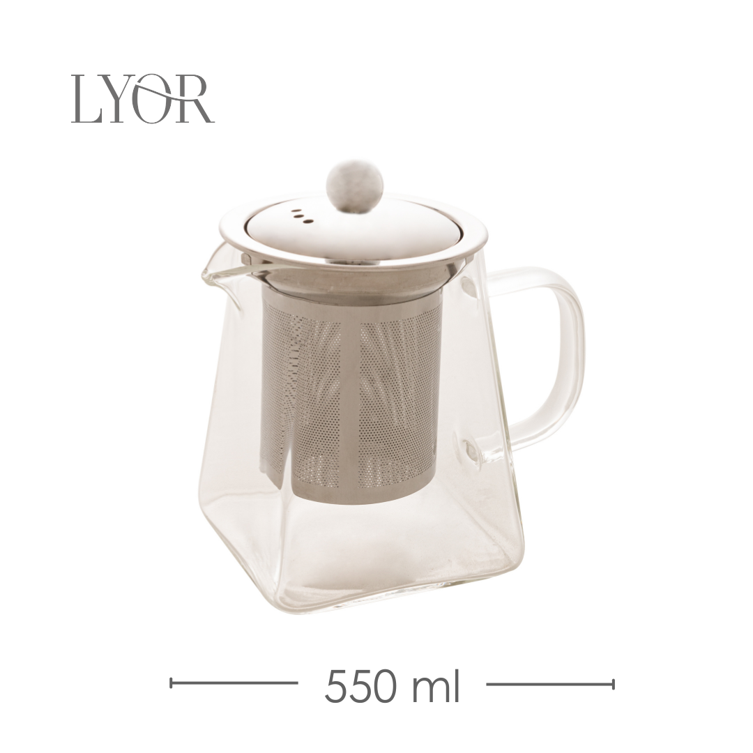 Chaleira de Vidro Borossilicato 550ml - Lyor