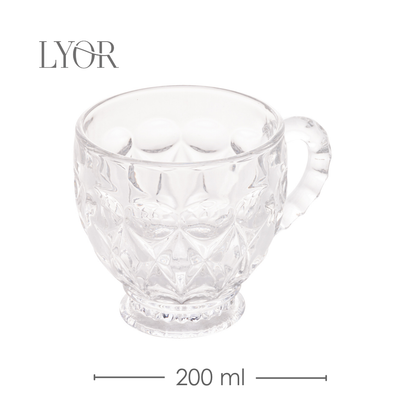 Xícara de Cristal Lile 200ml - Lyor