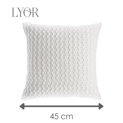 Capa para Almofada Abraço 45cm x 45cm Branca Poliéster - Lyor