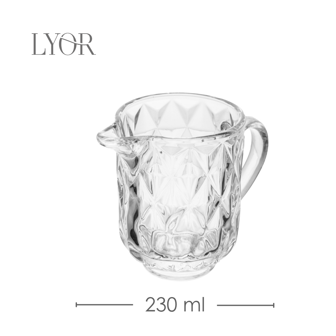 Leiteira Diamond 230ml Cristal Ecológico - Lyor