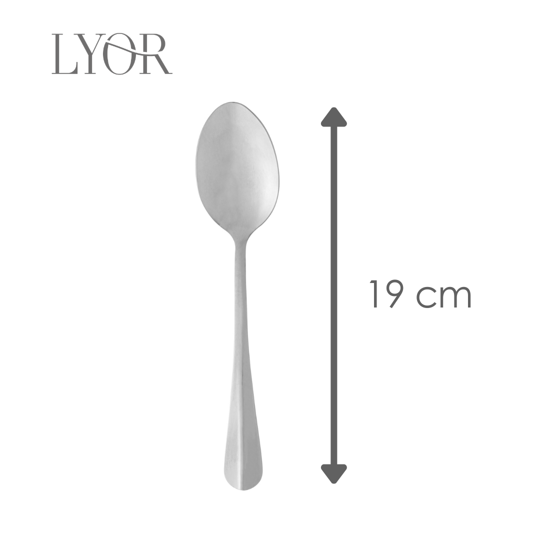 Colher para Mesa Positano 18,5cm Aço Inox - Lyor