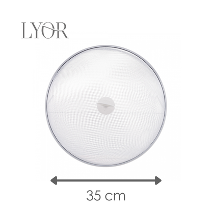 Tela Protetora para Alimentos de Metal Revestida com Plástico Branca 35cm x 13cm - Lyor