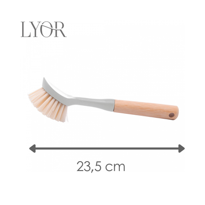 Escova para Limpeza com Cabo de Bambu - Lyor