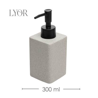 Conjunto 3 Peças para Banheiro Granilite Quadratto Cinza Cerâmica - Lyor