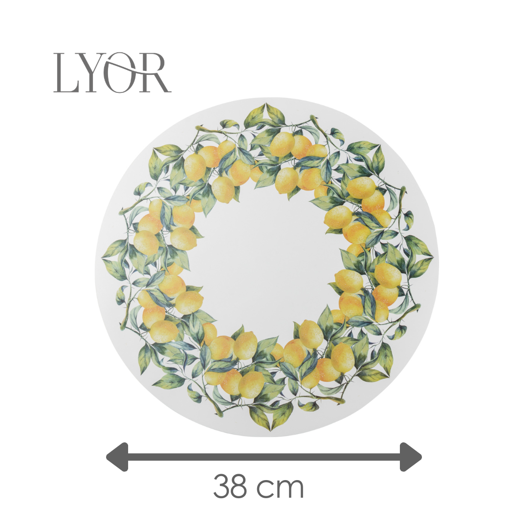 Lugar Americano Limão Siciliano 38cm Plástico - Lyor