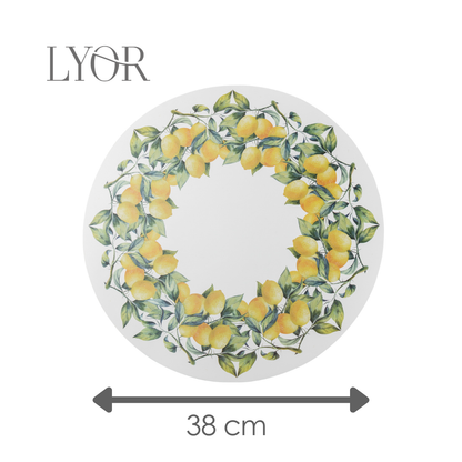 Lugar Americano Limão Siciliano 38cm Plástico - Lyor
