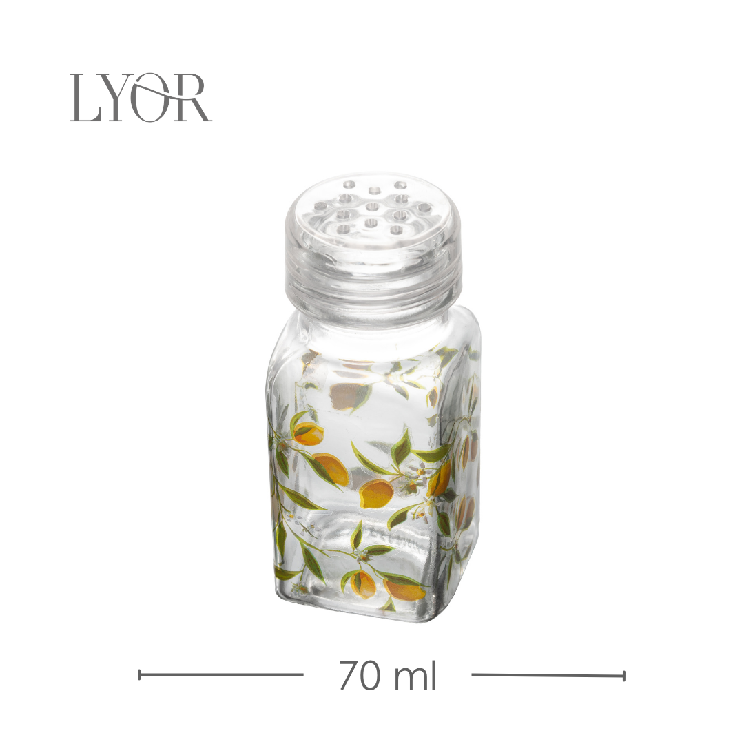 Conjunto 2 Porta Temperos Siciliano 70ml Vidro - Lyor