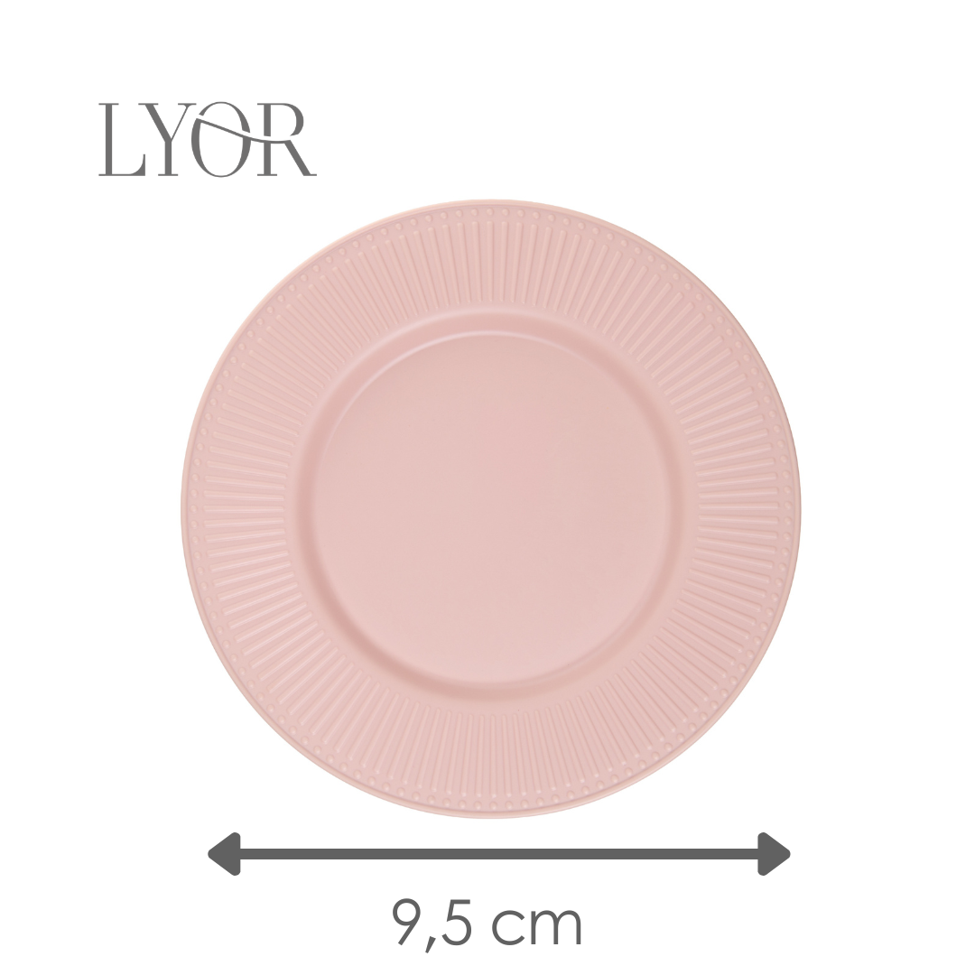 Prato para Sobremesa Aveline 20cm Bege Melamina - Lyor