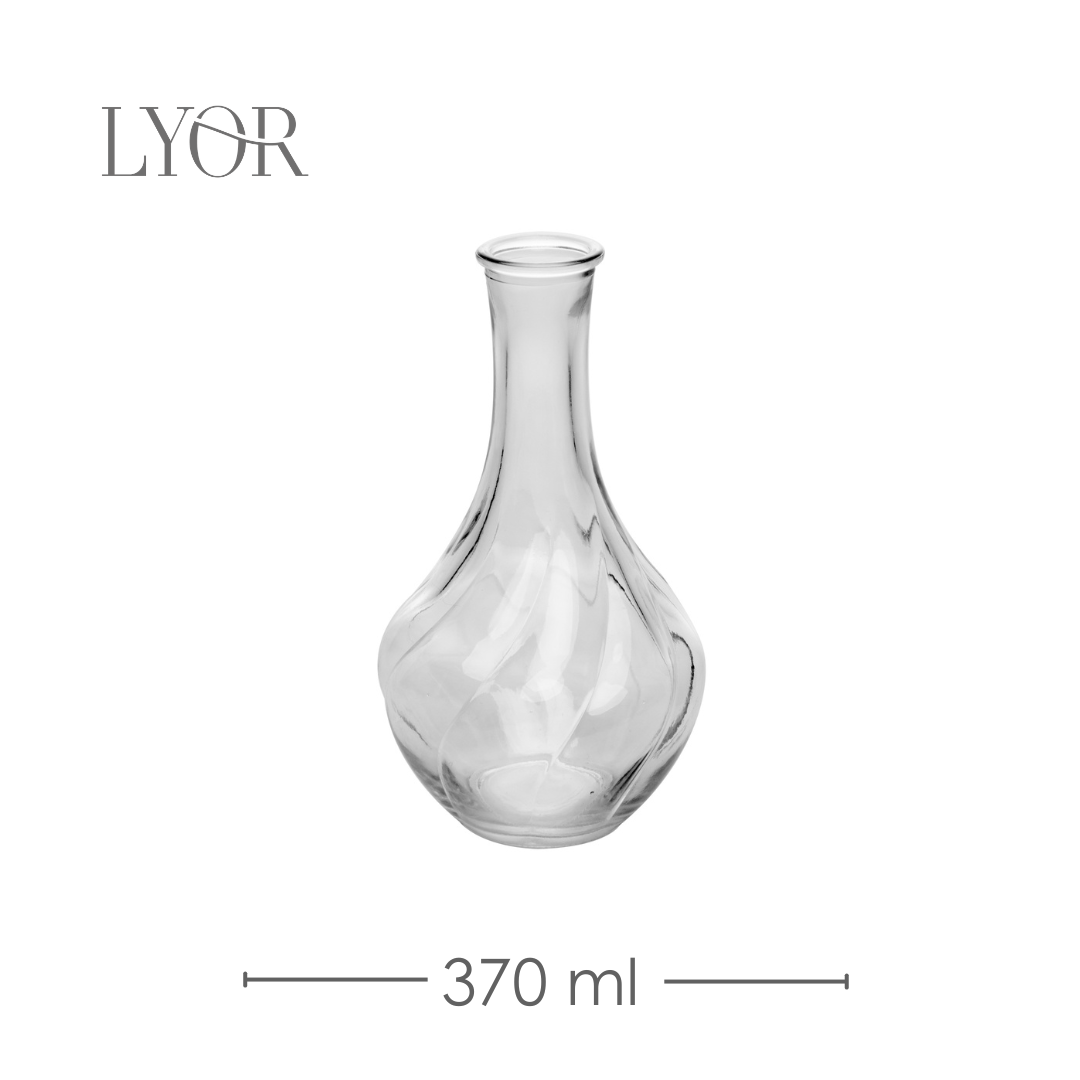 Vaso de Vidro Pumpkin 9,5cm X 9,5cm X 17cm - Lyor