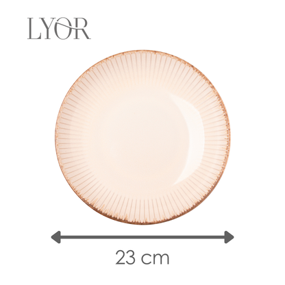 Prato para Massa Linear Cerâmica Branco - Lyor
