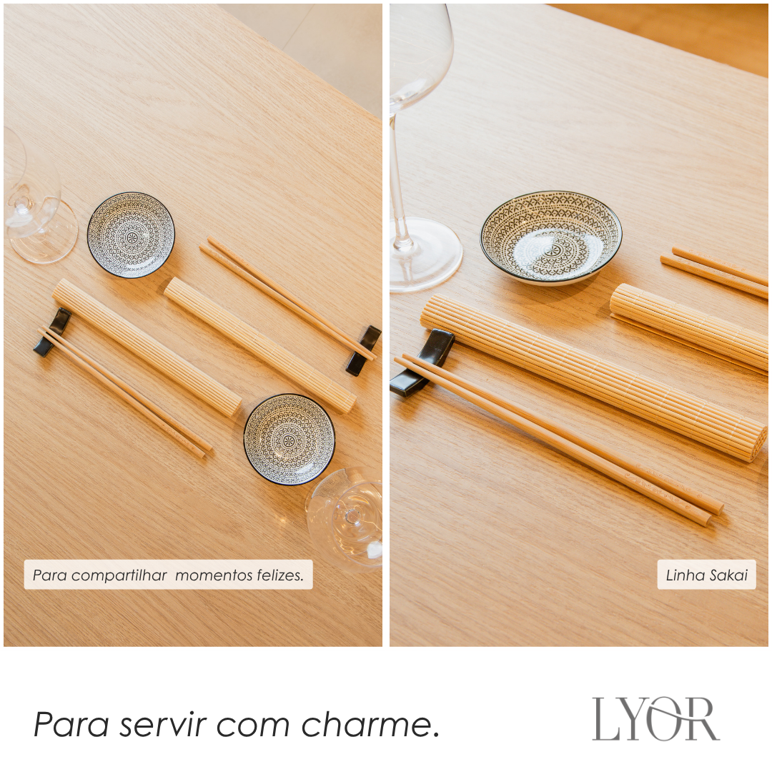 Conjunto 8 Peças para Sushi Sakai Bambu - Lyor