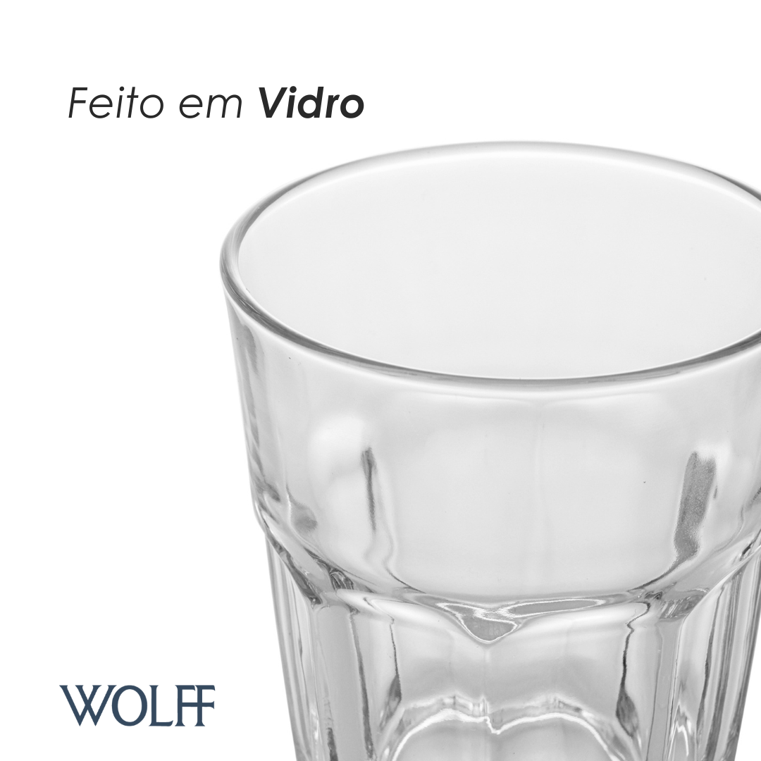 Copo Baixo Allure 310ml Vidro - Wolff