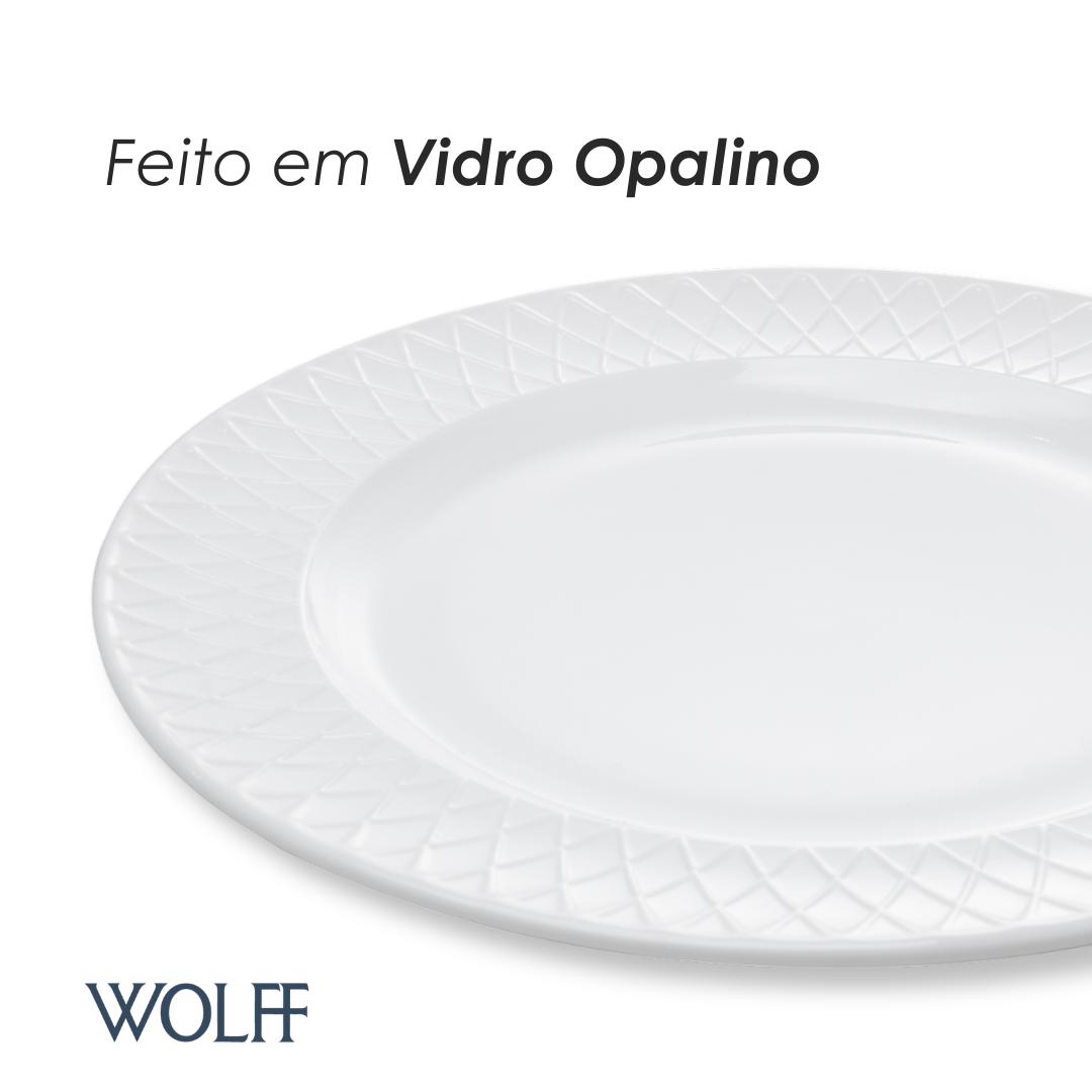 Prato Raso Royale 26,5cm Opalino - Wolff