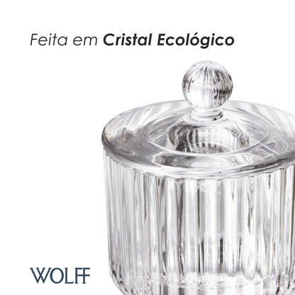 Manteigueira Francesa Império 9cm x 9cm x 11cm Cristal Ecológico - Wolff