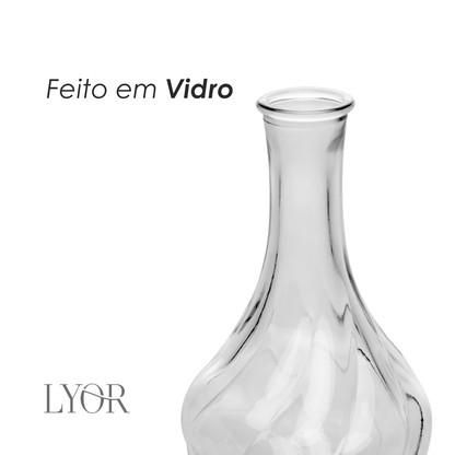Vaso de Vidro Pumpkin 9,5cm X 9,5cm X 17cm - Lyor