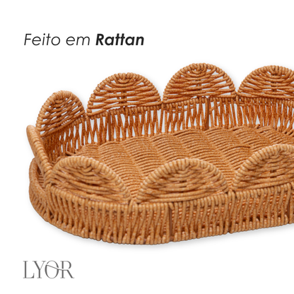 Cesta Botânica 26cm x 17cm x 7cm Rattan - Lyor