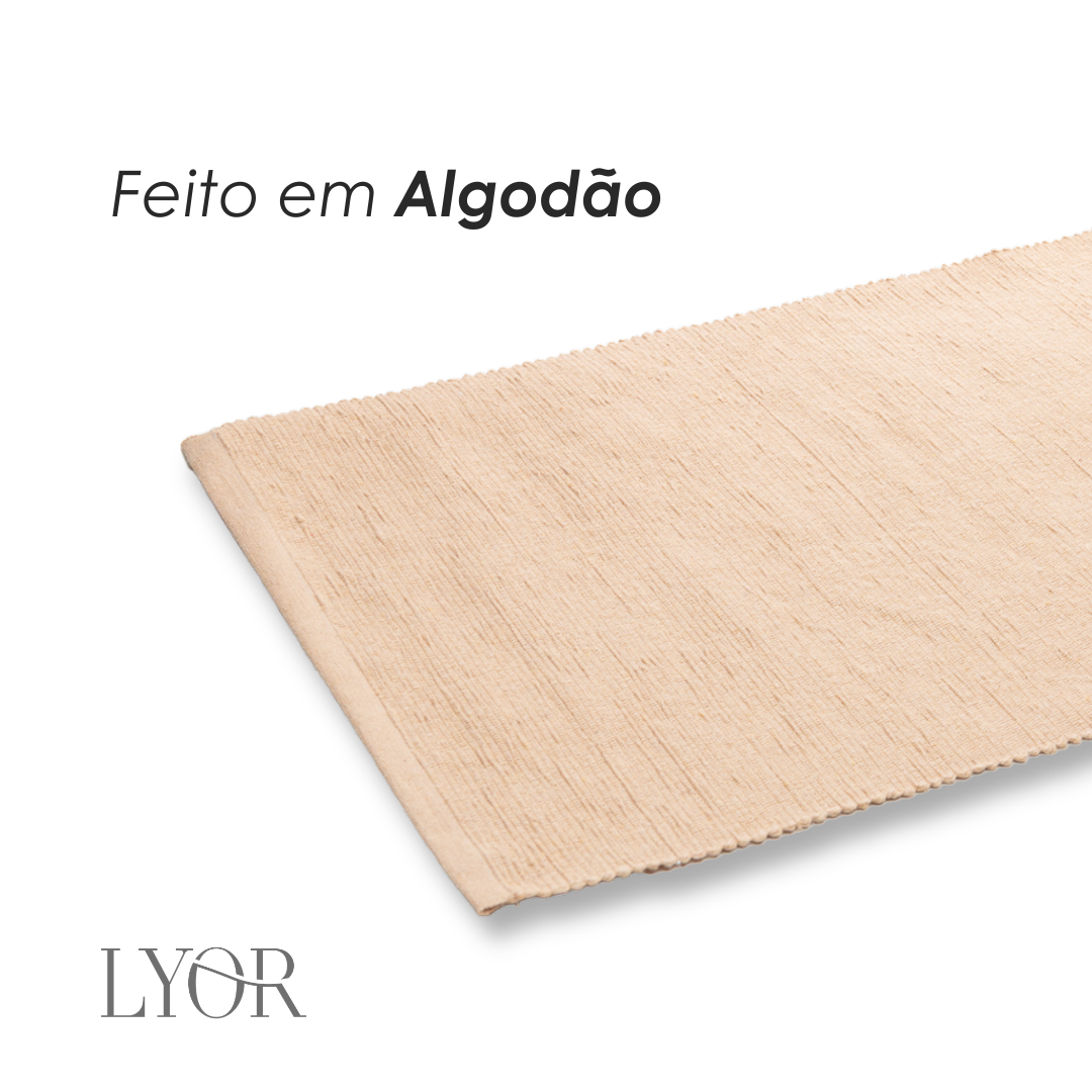 Lugar Americano Momentos 45cm x 30cm Off White Algodão - Lyor