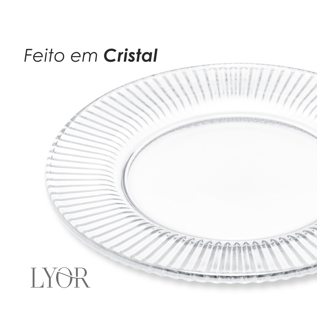 Sousplat de Cristal Renaissanc - Lyor
