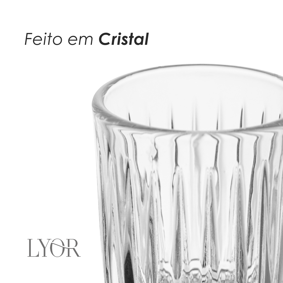 Copo para Shot Deli Diamante 60ml Cristal - Lyor