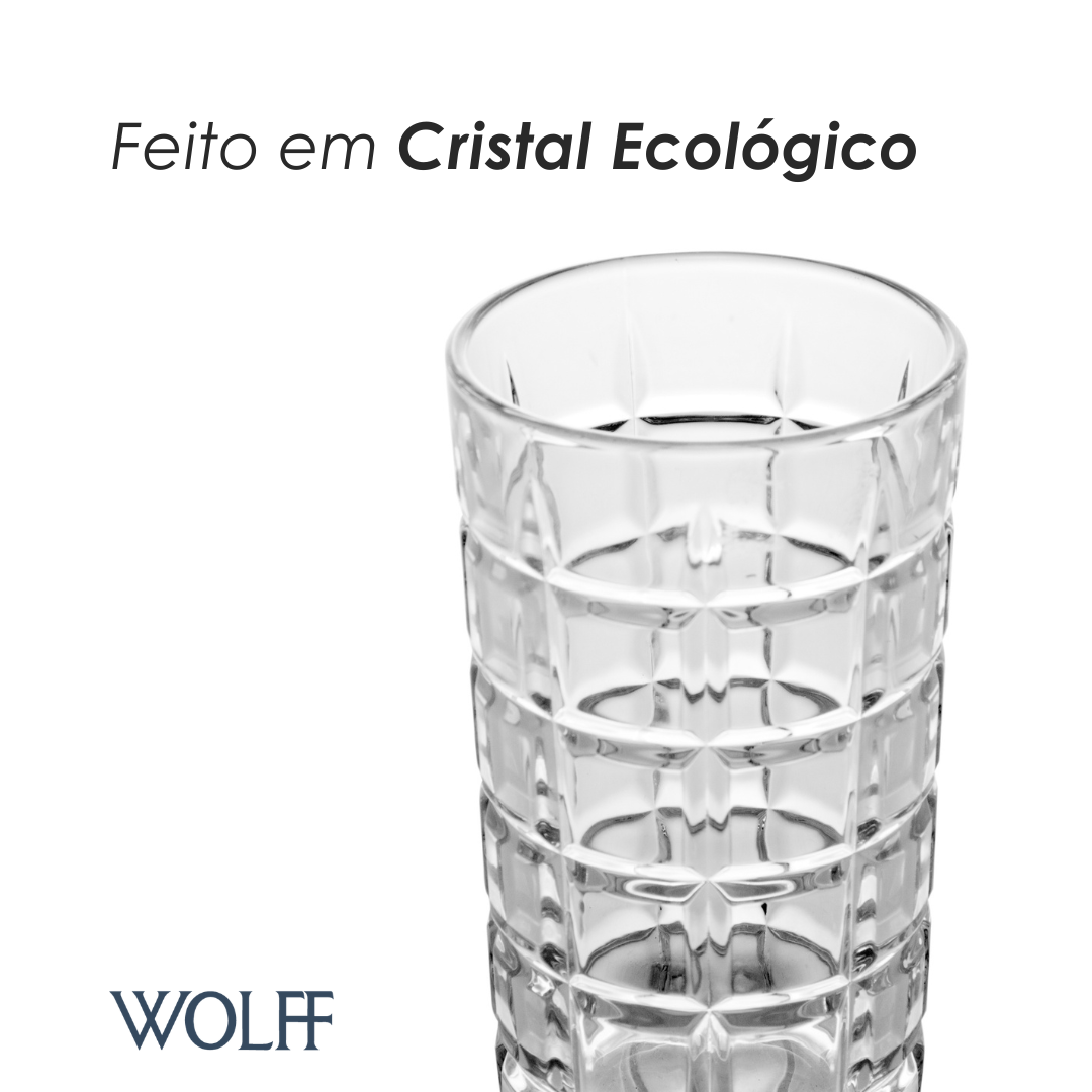 Copo Alto Brooklyn 350ml Cristal Ecológico - Wolff