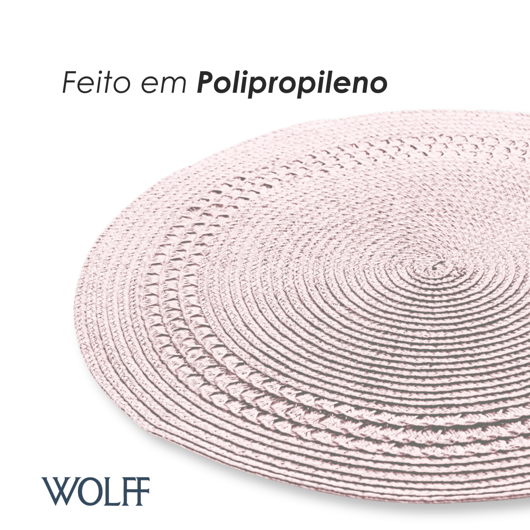 Jogo Americano de Polipropileno Pink 38cm - Wolff