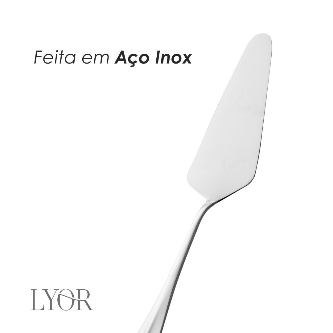 Espátula de Aço Inox para Bolo Positano 26cm - Lyor