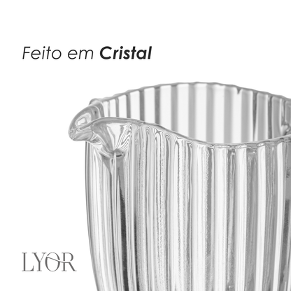 Leiteira Renaissance 200ml Cristal - Lyor