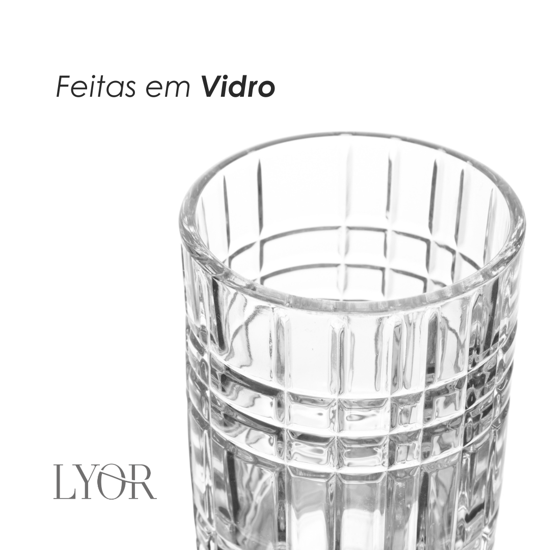 Conjunto 2 Peças para Banheiro de Vidro Calcutá - Lyor