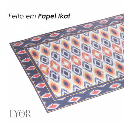 Conjunto 24 Jogos Americanos de Papel Ikat 40cm x 30cm - Lyor