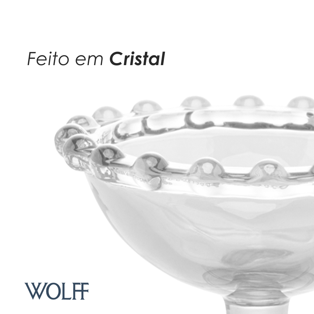 Taça de sobremesa Pearl 8cm x 6cm Cristal Ecológico - Wolff